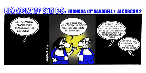 Cartoon: Division Maldita 14 (medium) by rebotemartinez tagged liga,adelante,sabadell