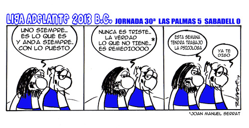 Cartoon: Division Maldita 30 (medium) by rebotemartinez tagged liga,adelante,sabadell