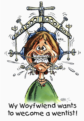 Cartoon: Wentist (medium) by Stan Groenland tagged university,student,study,health,teeth,fun,school,kids,dentist,cartoon