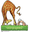 Cartoon: Peekaboo (small) by Stan Groenland tagged cartoon,baby,birth,cute,family,children,animals,giraffe