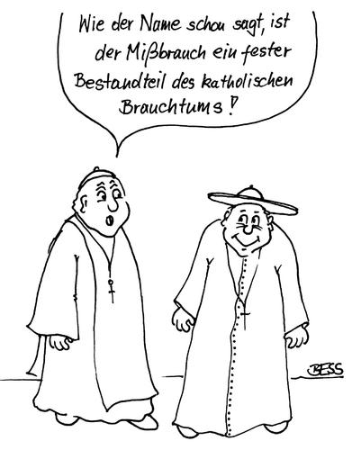 Cartoon: ohne Titel (medium) by besscartoon tagged religion,missbrauch,pfarrer,kirche,brauchtum,katholisch,bess,besscartoon