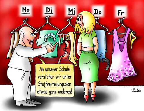 Cartoon: Stoffverteilungsplan (medium) by besscartoon tagged stoffverteilungsplan,stoff,kleider,klamotten,frauen,schule,pädagogik,erziehung,lernen,lehrer,pauker,realschule,hauptschule,werkrealschule,gemeinschaftsschule,gymnasium,bess,besscartoon