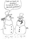 Cartoon: Autokino (small) by besscartoon tagged winter,schneemann,kino,autokino,bess,besscartoon