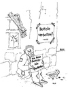 Cartoon: Betteln verboten! (small) by besscartoon tagged bettler,apotheke,geld,penner,bess,besscartoon