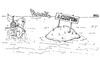 Cartoon: Camping (small) by besscartoon tagged mann,insel,campingmeer,bess,besscartoon
