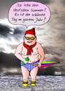 Cartoon: Deutscher Sommer (small) by besscartoon tagged meer,wetter,deutsch,sommer,schwimmen,bess,besscartoon