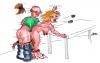 Cartoon: Ersatzteile (small) by besscartoon tagged mann,frau,sex,zähne,haare,beziehung,alter,quicky,bess,besscartoon,paar,gebiss