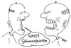 Cartoon: Gähnmanipulation (small) by besscartoon tagged männer,gene,genmanipulation,gähnen,bess,besscartoon