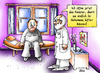 Cartoon: Geheimnis lüften (small) by besscartoon tagged männer,psychologe,arzt,krankheit,geheimnis,fenster,lüften,bess,besscartoon