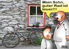Cartoon: Guter Rad ist teuer (small) by besscartoon tagged vater,sohn,kind,mann,rad,rat,fahrrad,bess,besscartoon