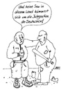 Cartoon: Integration (small) by besscartoon tagged integration,deutsch,deutschland,hartz,rechtsradikal,bess,besscartoon