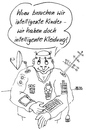 Cartoon: intelligente Kleidung (small) by besscartoon tagged kinder,intelligenz,technik,fortschritt,mode,kleidung,bess,besscartoon