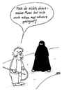 Cartoon: Kinder ... (small) by besscartoon tagged burka,islam,religion,ärger,kind,bess,besscartoon