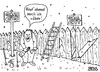 Cartoon: Prost Neujahr (small) by besscartoon tagged rüber,machen,silvester,2013,2014,fest,feiern,neues,jahr,sekt,neujahr,prost,prosit,böller,knaller,mauer,bess,besscartoon
