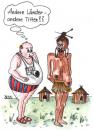 Cartoon: Sprichwort (small) by besscartoon tagged mann,frau,tourismus,busen,arm,reich,afrika,titten,bess,besscartoon