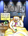 Cartoon: stoned (small) by besscartoon tagged arbeitslos,hartz,mann,faulheit,motiviert,faul,stoned,alkohol,trinken,rauchen,handy,bess,besscartoon