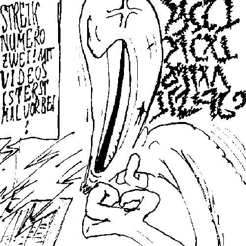 Cartoon: ZensurTube (medium) by m tagged youtube,strike,zensur,aliens,wut,hassrede,ausraster,computer,trolle,meldemuschis