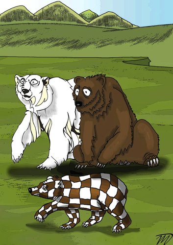 Cartoon: Bear baby (medium) by Vlado Mach tagged natur,bear,baby,animal