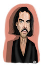 Cartoon: Nick Cave (small) by Vlado Mach tagged nick cave