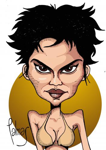 Cartoon: Halle Berry (medium) by Palmas tagged actriz