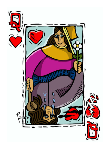 Cartoon: Lady (medium) by Palmas tagged lady