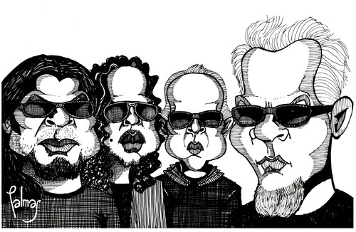 Cartoon: Metallica (medium) by Palmas tagged rock