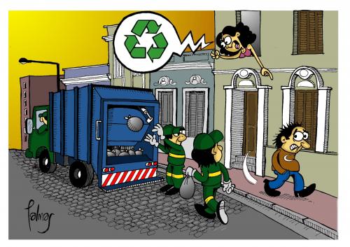 Cartoon: Reciclado (medium) by Palmas tagged basura