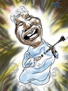 Cartoon: SisterRosetta Tharpe (small) by Dunlap-Shohl tagged gospell,rock,guitar
