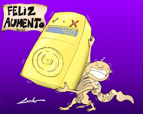 Cartoon: aumento de boleto de transporte (medium) by lucholuna tagged aumento,transporte,de