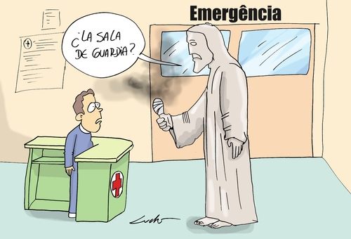 Cartoon: rayo en el cristo redentor (medium) by lucholuna tagged rayo,redentor,cristo,brazil