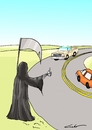 Cartoon: rutas tragicas (small) by lucholuna tagged muerte,rutas,accidentes