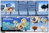 Cartoon: perspectives (small) by PersichettiBros tagged cookies billboard ad girl