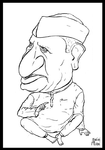 Cartoon: ANNAN HAZARE......GANDHIAN DOYAN (medium) by Aswini-Abani tagged anna,hazare,gandhi,india,satyagraha,corruption,social,activist,aswini,abani,aswiniabani,asabtoon