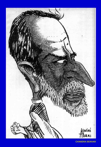 Cartoon: CHANDRA SEKHAR (medium) by Aswini-Abani tagged chandra,sekhar,india,politics,prime,minister,aswini,abani,asabtoons