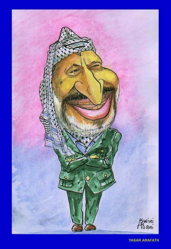 Cartoon: YASSER ARAFAT (medium) by Aswini-Abani tagged yasser,arafat,palestine,pna,plo,aswini,abani,asabtoons