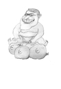 Cartoon: babyackermann (small) by sascha tagged geld,banken,krise,gier