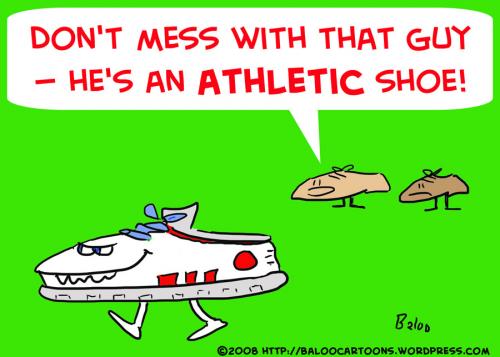 Cartoon: ATHLETIC SHOES (medium) by rmay tagged athletic,shoes