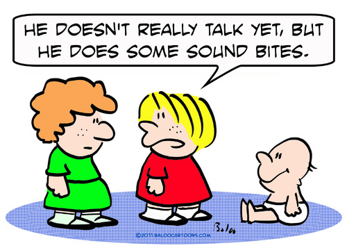 Cartoon: baby talk sound bites (medium) by rmay tagged baby,talk,sound,bites