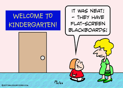 Cartoon: blackboard flat screen school (medium) by rmay tagged blackboard,flat,screen,school