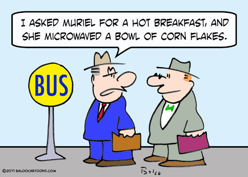 Cartoon: bowl corn flakes hot breakfast (medium) by rmay tagged bowl,corn,flakes,hot,breakfast