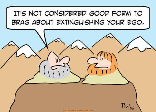 Cartoon: brag gurus extinguish ego (medium) by rmay tagged brag,gurus,extinguish,ego