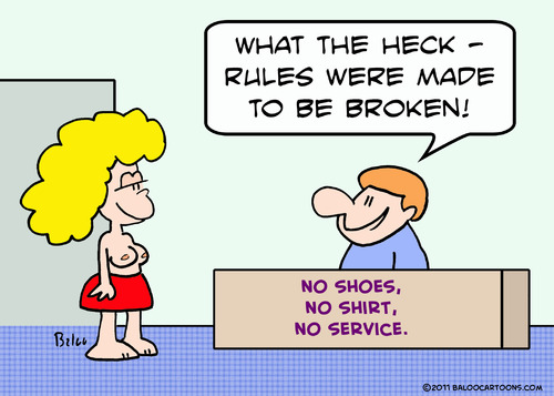 Cartoon: broken rules nude naked topless (medium) by rmay tagged broken,rules,nude,naked,topless