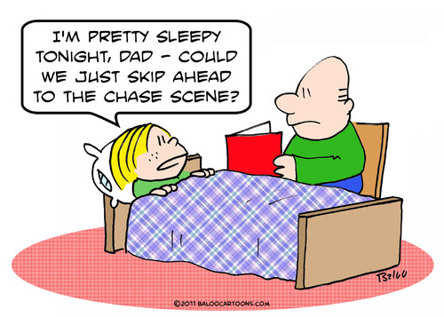 Cartoon: chase scene read book kid bed (medium) by rmay tagged chase,scene,read,book,kid,bed