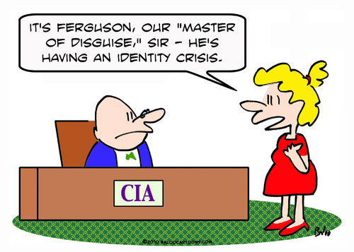 Cartoon: CIA identity crisis disguise (medium) by rmay tagged cia,identity,crisis,disguise