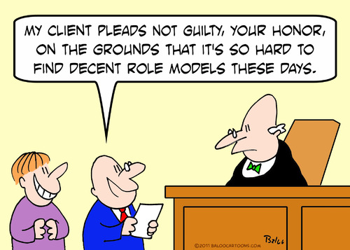 Cartoon: client judge not guilty find (medium) by rmay tagged client,judge,not,guilty,find,role,models