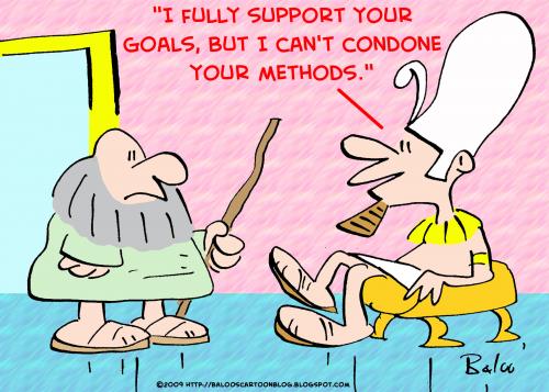 Cartoon: condone methods moses pharaoh (medium) by rmay tagged condone,methods,moses,pharaoh