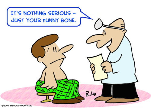 Cartoon: doctor patient funny bone seriou (medium) by rmay tagged doctor,patient,funny,bone,seriou
