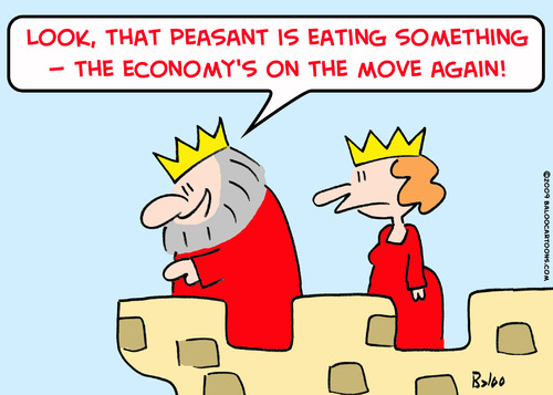 Cartoon: eating economy king (medium) by rmay tagged eating,economy,king