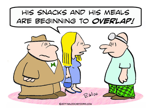 Cartoon: fat overweight meals overlap doc (medium) by rmay tagged fat,overweight,meals,overlap,doc
