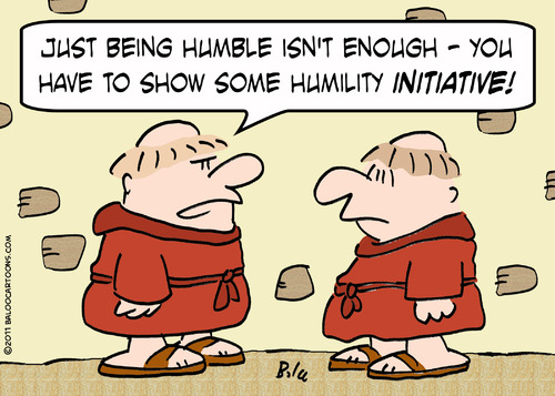Cartoon: humble monks initiative humility (medium) by rmay tagged humble,monks,initiative,humility